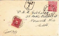 Australia SG#77-KILLARA 16/SE/26-SHORTPAID-to USA-POSTAGE DUE ...