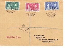 Falkland Islands CORONATION ISSUE-SG#143-45(complete set)-FIRST ...