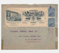 Colombia Sc#343(pair)-ILLUSTRATED DRUG STAORE ADVERTISING-BOGATA ...