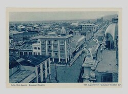 Ecuador PICTORIAL POSTAL CARD-Blue view 32-10th AUGUST STREET ...