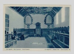 Ecuador PICTORIAL POSTAL CARD-Blue view 47-ST.AUGUSTINE,CHAPTER HALL ...