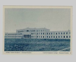 Ecuador PICTORIAL POSTAL CARD-Blue view 6-VINCENTE ROCAFUERTE COLLEGE ...