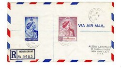 Montserrat ROYAL SILVER WEDDING ISSUE-SG#115-16 G.P.O. PLYMOUTH ...
