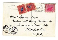 Western Australia SG#139(single frank)-1908(partial cancel)-postcard ...