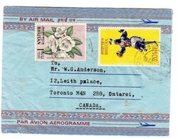 Bhutan Sc#40,#18-FORMULAR AIR LETTER-29/MAY/76 to CANADA-with ...