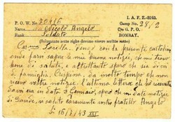 British INDIA-P.O.W.CAMP 28/2(Dharamsala)-16/7/1943-ITALIAN PRISONER ...