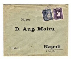 Nicaragua Sc#125,#155-CORINTO AGO/29/1902 to ITALY-backstamped-Scarce ...