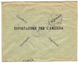 Nicaragua Sc#125,#155-CORINTO AGO/29/1902 to ITALY-backstamped-Scarce ...