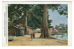 Belgian Congo Sc#61(single frank)-MATADI 12/DEC/1919-postcard view ...