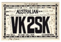 Australia SG#125(pair)-BELMORE N.S.W. 21/DE/36-QSL RADIO POSTCARD to ...