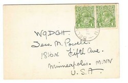 Australia SG#125(pair)-BELMORE N.S.W. 21/DE/36-QSL RADIO POSTCARD to ...