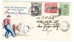 Tonga SG#56,#39,#55 NUKUALOFA 20/JL/42-WWII MINKUS MULTICOLOR U.S. ...