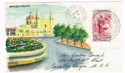 Malta SG#297-SHIPWRECK OF ST.PAUL COMMEMERATIVE CANCEL-GZIRA ...