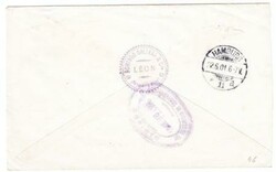 Nicaragua POSTAL ENVELOPE-HG:B45-uprated Sc#125-LEON MAY/23/1901 to ...