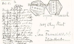 Lourenco Marques Sc#35(single frank)-CAES GORJAO 6/8/10-postcard view ...