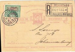 Lourenco Marques Postal Card-HG:2-uprated Sc#53(Lower ...