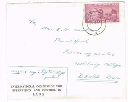 India SG#348(x2-see reverse)-F.P.O.No.744-INTERNATIONAL COMMISION FOR ...