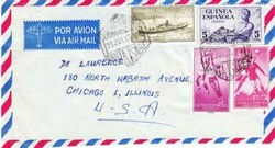 Fernando Poo Sc#197(Fold)-DUAL FRANKED-Spanish Guinea Sc#323 ...