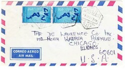 Spanish Guinea Sc#357(pair)-BATA, RIO MUNI 14/MAR/67-Commercial AIR ...