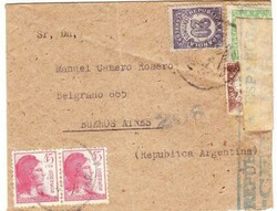 Spain REPUBLIC-Sc#599(pair)#595,#593,#592-CUENCA (faint date)-CIVIL ...