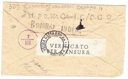 ITALIAN P.O.W.-BRITISH INDIA-CLEMENT TOWN-CAMP 21-SERVICE OF ...