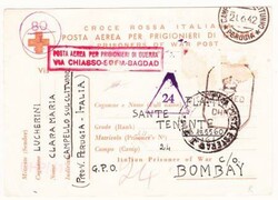 ITALIAN P.O.W.-BRITISH INDIA-CLEMENT TOWN CAMP 24-RED CROSS ...