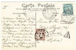 France Sc#113(single frank)-EL KANTARA CONSTANTINE 8/3/07-postcard ...
