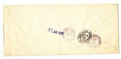 Venezuela Sc#C35-OFFICIAL PERFIN-CARACAS 18/JUN/37-REGISTERED-AIR ...