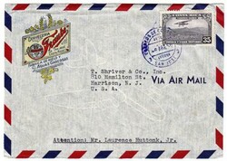 Costa Rica Sc#C219(single frank)-SAN JOSE 6/ABR/56-MULTICOLOR BEER ...