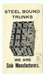 2c WASH-BUREAU ISSUE-Sc#279-ILLUSTRATED TRUNK ADVETISING-CHICAGO ILL ...