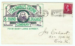 2c WASH-BUREAU ISSUE-Sc#267-ILLUSTRATED BICOLOR TRUNK & HAND LUGGAGE ...