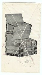 2c WASH-BUREAU ISSUE-Sc#265-ILLUSTRATED TRUNK ADVETISING(red)-RACINE ...