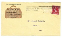 2c WASH-BUREAU ISSUE-Sc#279Ba-ILLUSTRATED TRAVELING BAG & SIUT CASE ...