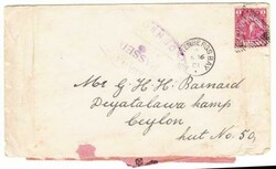 Cape of Good Hope SG#59-PLETTENBERGS BAY FE/16/01-BOER WAR CENSOR to ...