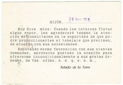 Spain Sc#332(single frank)-GIJON 19/MAY/28-ILLUSTRATED SHIP ...