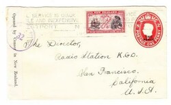 New Zealand Postal Envelope-HG:B25-uprated SG#614-WESTPORT ...