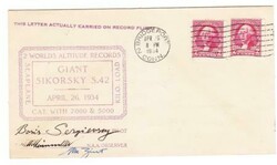 U.S.SOUVENIR HISTORICAL FLIGHT-SIKORSKY CLIPPER-AAMC#680-WORLD RECORD ...