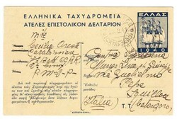 Greece MILITARY POSTAL CARD-HG:I15-POSTA MILITARE 27/8/41 to ...