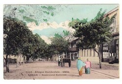 Senegal Sc#61(single frank)-DAKAR 13/JUIN/01-postcard view BOULEVARD ...