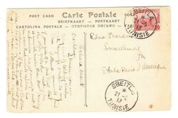 Tunisia Sc#34(single frank)-SBEITLA 21/5/13-postcard view ...
