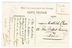 Belgian Congo Sc#43(single frank)-BOMA 12/SEPT/1908-postcard view ...