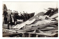 MELISSA(Collin County)TEXAS-REAL PHOTO Postcard AFTER THE CYCLONE ...