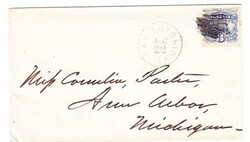 Sc#114-SAN ANTONIO(Bexar County)TEXAS-to Ann Arbor Mich-circa 1870