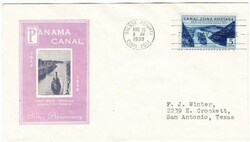 Panama CANAL ZONE-Sc#123-FIRST DAY-BALBOA HEIGHTS ...
