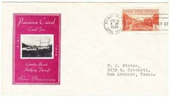 Panama CANAL ZONE-Sc#124-FIRST DAY-BALBOA HEIGHTS ...