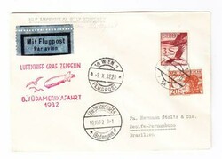Graf ZEPPELIN-AUSTRIA DISPATCH-8th SOUTH AMERICA FLIGHT 1932-VIENNA ...