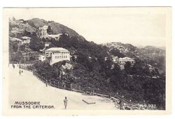 India EdwVII-SG#150(single frank)-MUSSOOREE 14/MY/14-postcard view ...
