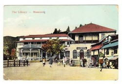 India EdwVII-SG#120(single frank)-MUSSOOREE 1911-postcard view THE ...