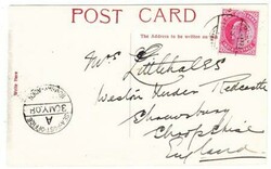 India EdwVII-SG#123-MUSSOOREE 28/MY/08-postcard view KELLOG MEMORIAL, ...