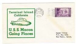 US DIRIGIBLE(Zeppelin ZRS-5)U.S.S. MACON *Ullmann#9/11/34-12* ...